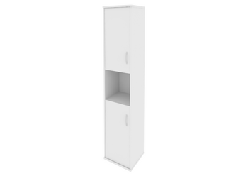 Шкаф RIVA высокий узкий левый (2 низкие двери ЛДСП)А.СУ-1.5 Л 404х365х1980